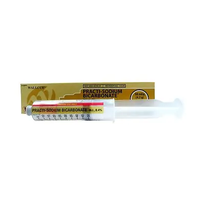 Wallcur - 1502B Clinical Training Medication Practi-Sodium Bicarbonate™ I.V. Code Med 8.4% Liquid Needle Free Syringe 50 mL