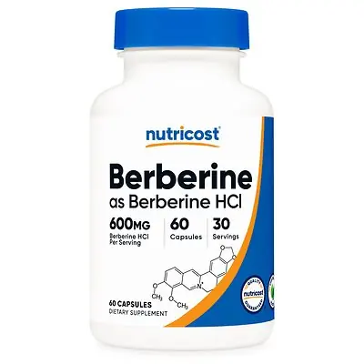 Nutricost - NTC171101 Dietary Supplement nutricost® Berberine 600 mg Strength Capsule 60 Per Bottle
