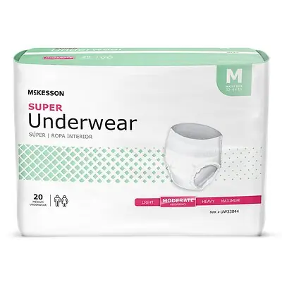 McKesson Brand - UW33844 McKesson Super Moderate Absorbency Incontinence Underwear