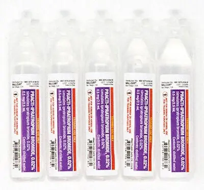 Wallcur - 1206PN Clinical Training Medication Practi-Ipratropium Bromide™ 0.02% Liquid Nebules 2.5 mL