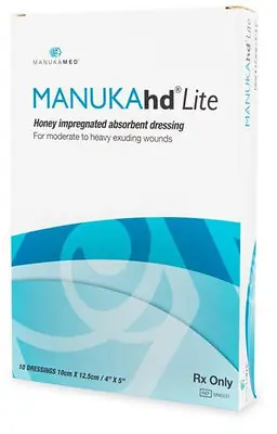 Manukamed - MM0030 Honey Impregnated Wound Dressing MANUKAhd Lite® Square 2 X 2 Inch Sterile