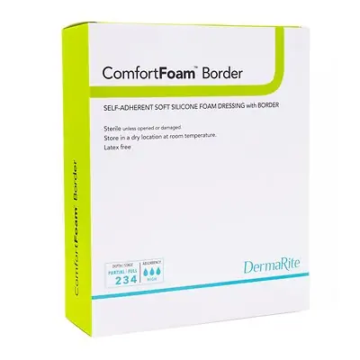 Sion Brands LLC - 43680 ComfortFoam™ Bordered Foam Wound Dressing w/ Soft Silicone Adhesive