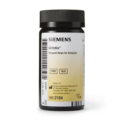 Siemens - 10339520 Uristix® Urinalysis Reagent for Glucose and Protein tests