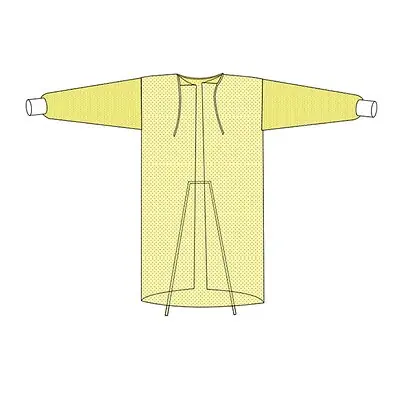 Welmed - 9100-261XL Protective Procedure Gown X-Large Yellow NonSterile Not Rated Disposable