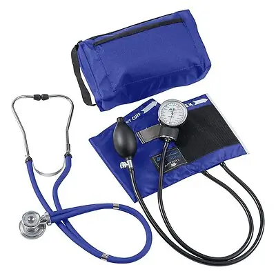 Mabis Healthcare - 01-360-211 Mabis MatchMates Aneroid Sphygmomanometer & Stethoscope Blood Pressure Kit