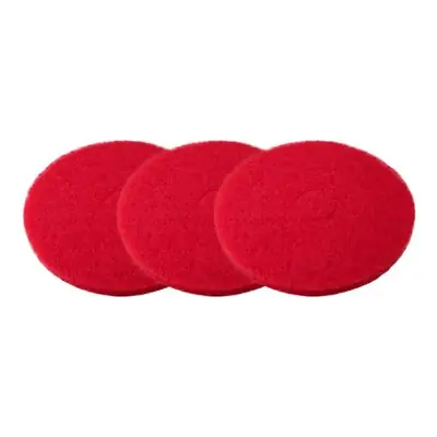RJ Schinner Co - PRED19 Hard Floor Buffing Pad Performance Plus™ 19 Inch Diameter Red Polyester Fiber