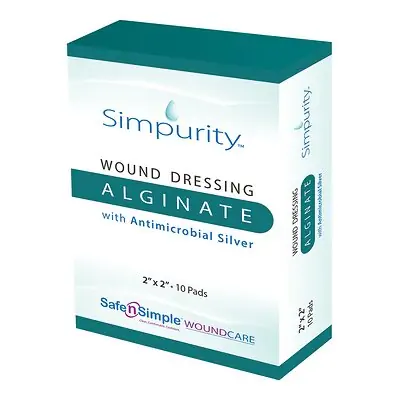 Safe N Simple - SNS51702 Simpurity™ Silver Calcium Alginate Dressing