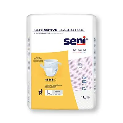 TZMO USA Inc - S-LA18-AC2 Seni® Active Classic Plus Moderate Absorbent Underwear