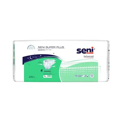 TZMO USA Inc - S-LA25-BP1 Seni® Super Plus Overnight Heavy to Severe Absorbency Incontinence Brief
