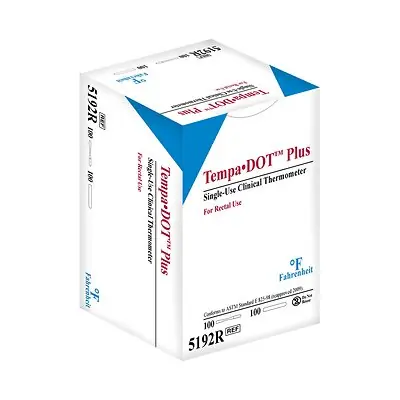 Medical Indicators - 5192R 3M™ Tempa·DOT™ Plus Rectal Thermometer with Sheath