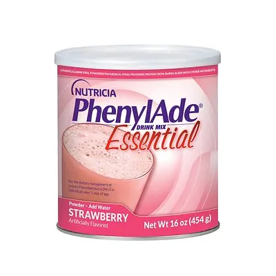 Nutricia North America - 200764 Oral Supplement PhenylAde® Strawberry Flavor Powder 16 oz. / 454 Gram Canister