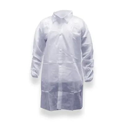 Acute Care Pharmaceuticals - PCOAT797-2XL Cleanroom Lab Coat Pharma-Coat™ White 2X-Large Mid Length Nonwoven Polypropylene Disposable
