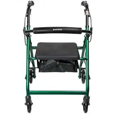 McKesson Brand - 146-R726GR McKesson Folding Aluminum Four-Wheel Rollator