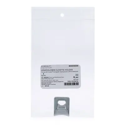 McKesson Brand 900-902MCK - McKesson Consult™ Hb Microcuvette Holder For use with the McKesson Consult™ Hb Hemoglobin Testing System, MFR # 900MCKSP - 1/Each
