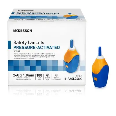 McKesson Brand - 16-PASL26GX McKesson Pressure Activated Safety Lancets