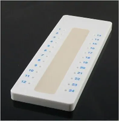 Globe Scientific - 51601 Capillary Tube Holding Tray 24 Place with Sigillum Wax Sealent For Microhematocrit Capillary Tubes
