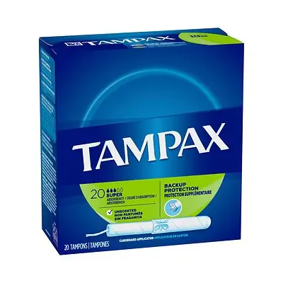 Procter & Gamble - 00073010380127 Tampax® Tampons Super Absorbency Unscented