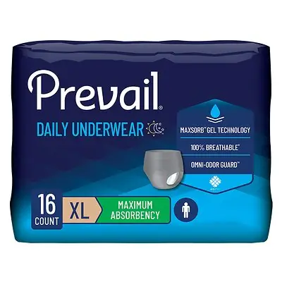 First Quality Products LLC - PUM-514 Prevail® Daily Underwear Maximum Absorbent Underwear