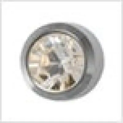 Medisystem - MS3043P Ear Piercing Stud MediStuds® Surgical Stainless Steel Crystal April Birthstone Bezel Mount