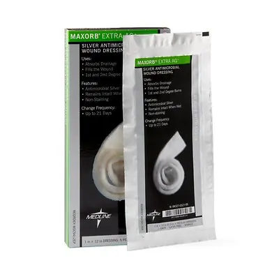 Medline - MSC9412EP Maxorb® Extra Ag+ Calcium Alginate Dressing with Silver