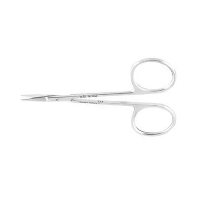 Integra Lifesciences - 5-300 Iris Scissors Miltex® 4 Inch Length OR / Surgical Grade German Stainless Steel NonSterile Finger Ring Handle Straight Sharp Tip / Sharp Tip