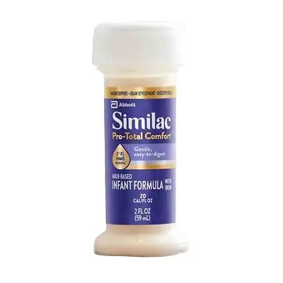 Abbott Nutrition - 67132 Infant Formula Similac Pro-Total Comfort™ Unflavored 2 oz. Bottle Liquid Iron Lactose Sensitivity