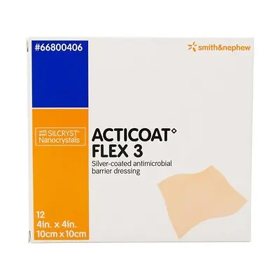 Smith & Nephew - 66800406 Acticoat Flex 3 Silver Dressing