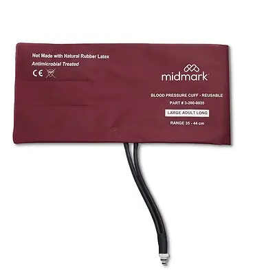 Midmark - 3-200-0035 Reusable Blood Pressure Cuff IQvitals® Zone™ 35 to 44 cm Arm Nylon Cuff Adult Long Cuff