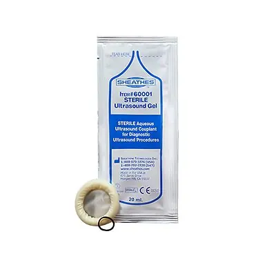 Sheathing Technologies - 10040 Ultrasound Probe Cover Sheathes™ 1-1/4 X 8 Inch Latex Sterile Rolled
