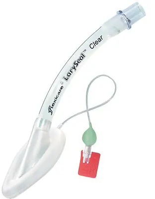 Flexicare - 038-94-310U Curved Laryngeal Mask LarySeal™ Clear Size 1 4 mL Cuff PVC Single Patient Use Sterile