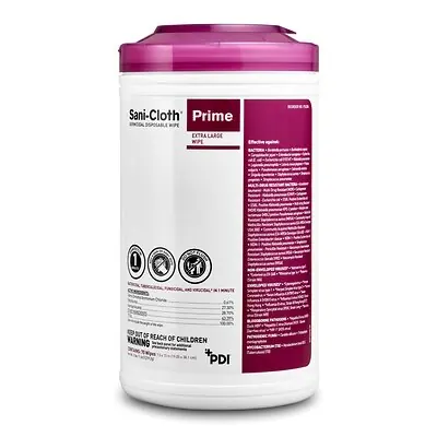 Professional Disposables - P24284 Sani-Cloth® Prime Extra Large Germicidal Disinfectant Wipes