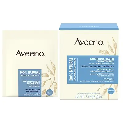 Kenvue Brands LLC - 100364000 Aveeno® Soothing Bath Treatment Packets Fragrance Free